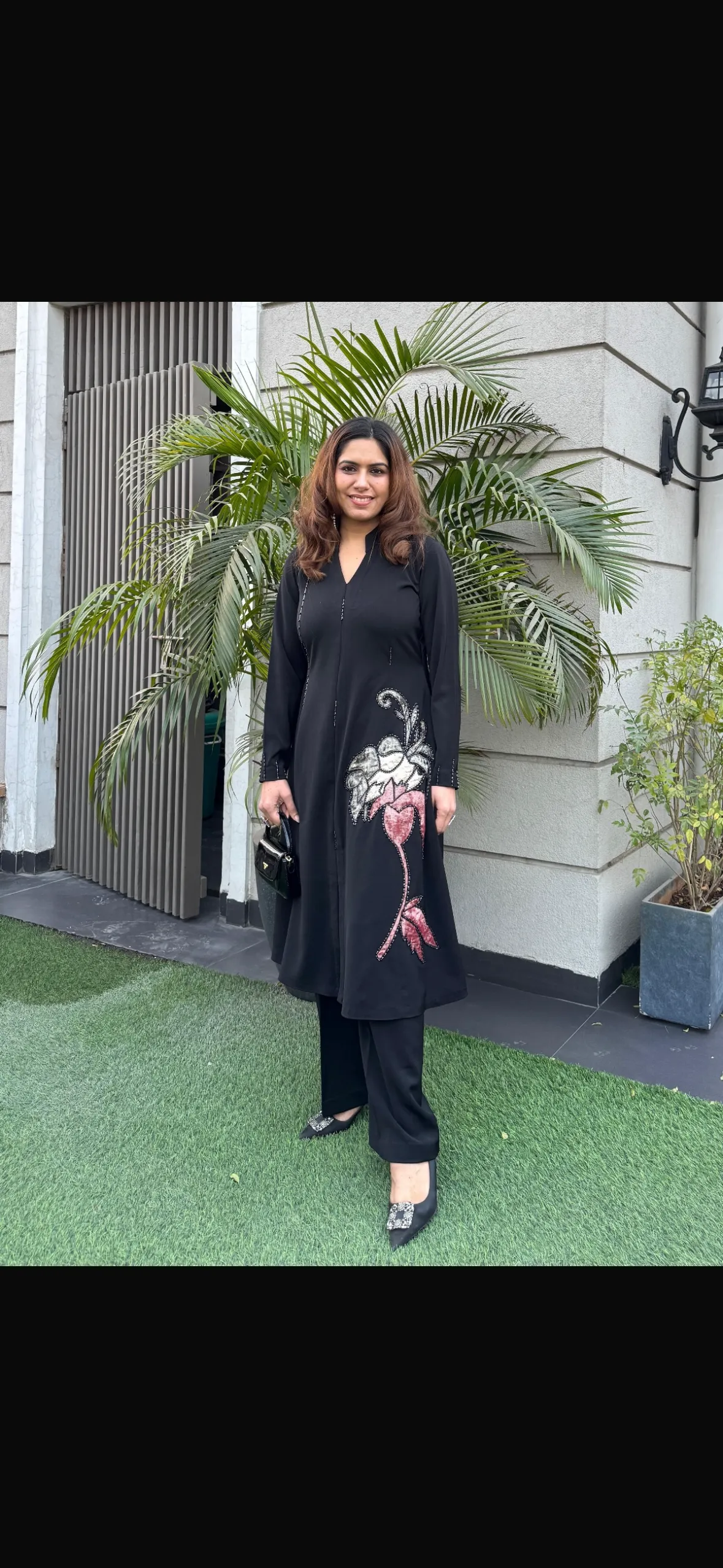 Brown Velvet Anarkali
